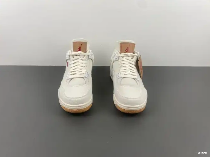 Rep MAX AO2571-100 Levi's 4 Air Jordan x 'White' 0506